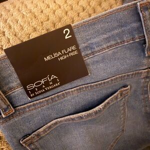 Sofía Jeans Flare High-Rise - Light Blue